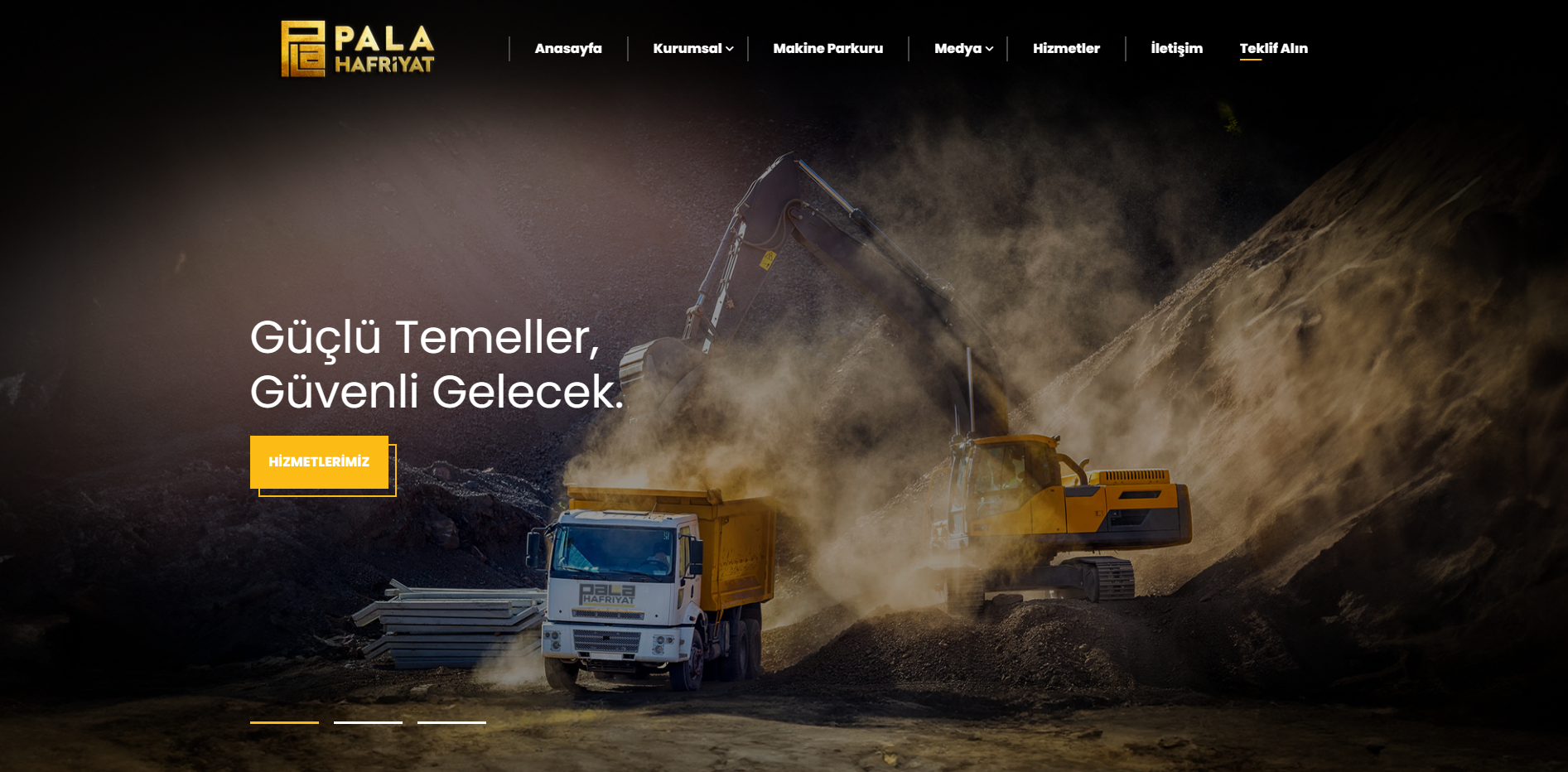 Pala Hafriyat – Kurumsal Web Sitesi